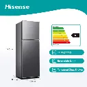 Hisense 154L Fridge Top Freezer Titanium Silver H225TTS.webp