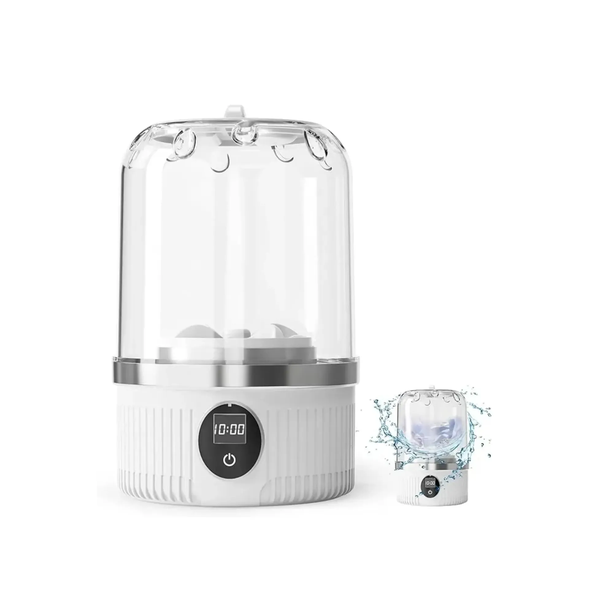 Portable Washing Machine,Mini Underwear Washer with LED Display,1L Small Washer,IP67 Waterproof, Delicate Wash for Socks,Bikinis & Doll Clothes,Ideal for Travel,Apartment,Camping,Dorms