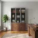 Wooden 3 Door Office Cabinet