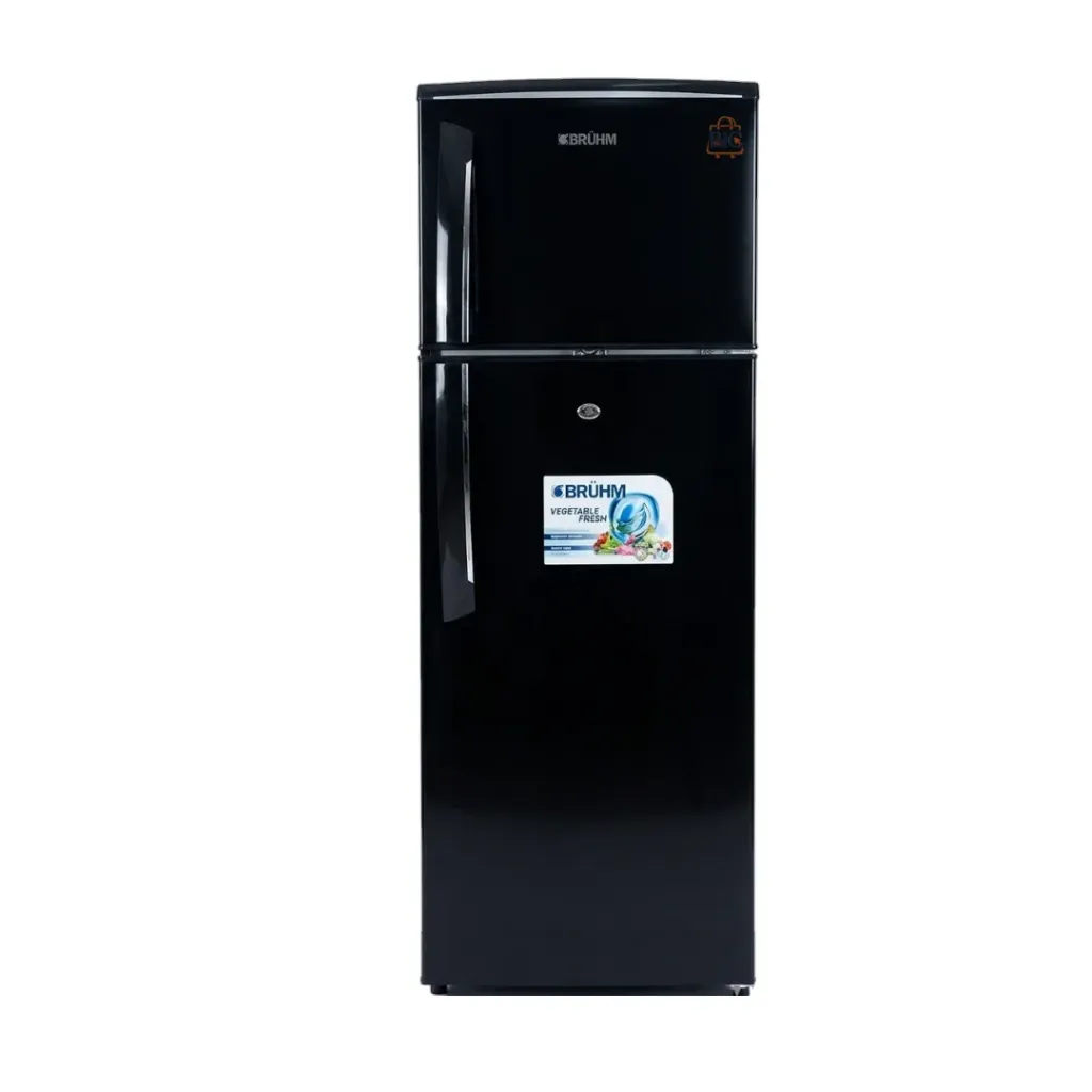 Bruhm Double Door Refrigerator 208L |BRD-H225B (Black)