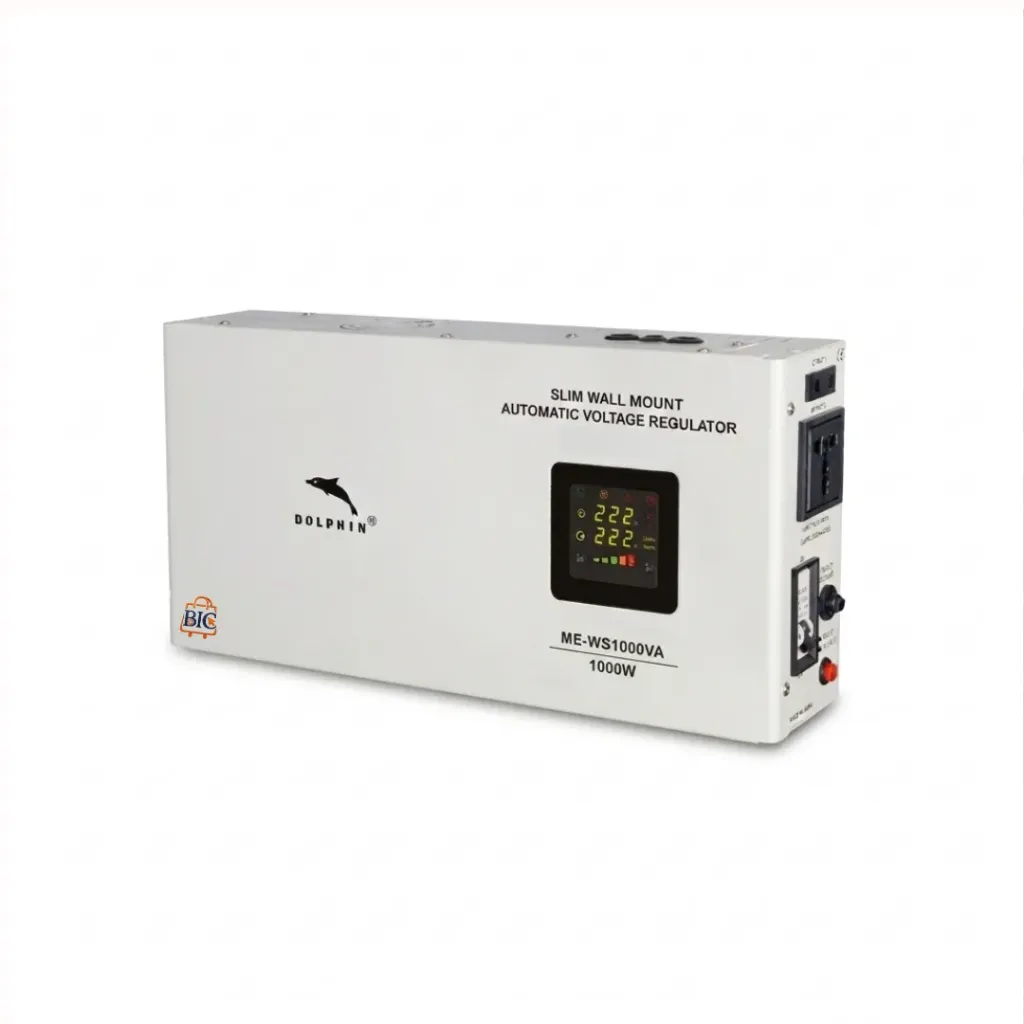 Dolphin Slim Wall Mount Automatic Voltage Regulator 1000VA |ME-WS1000VA