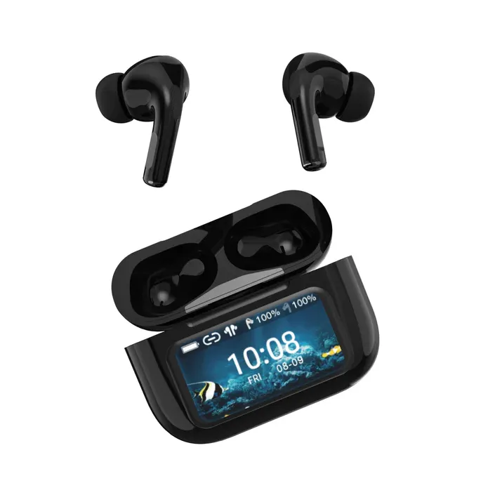 ANC & ENC Earbuds with LED Power Display Charging Case