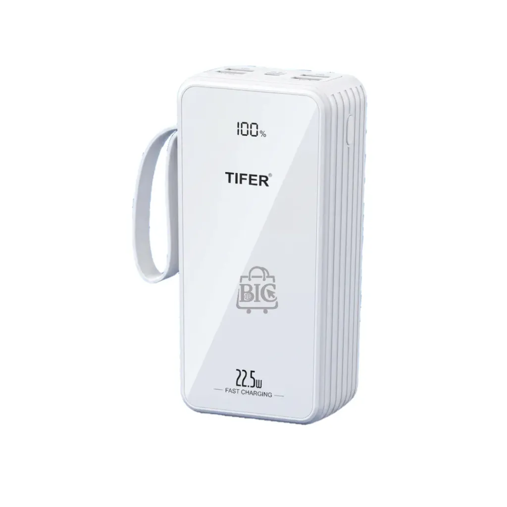 Tifer Power Bank 30000mAH with Built-in Multicable |TI-129