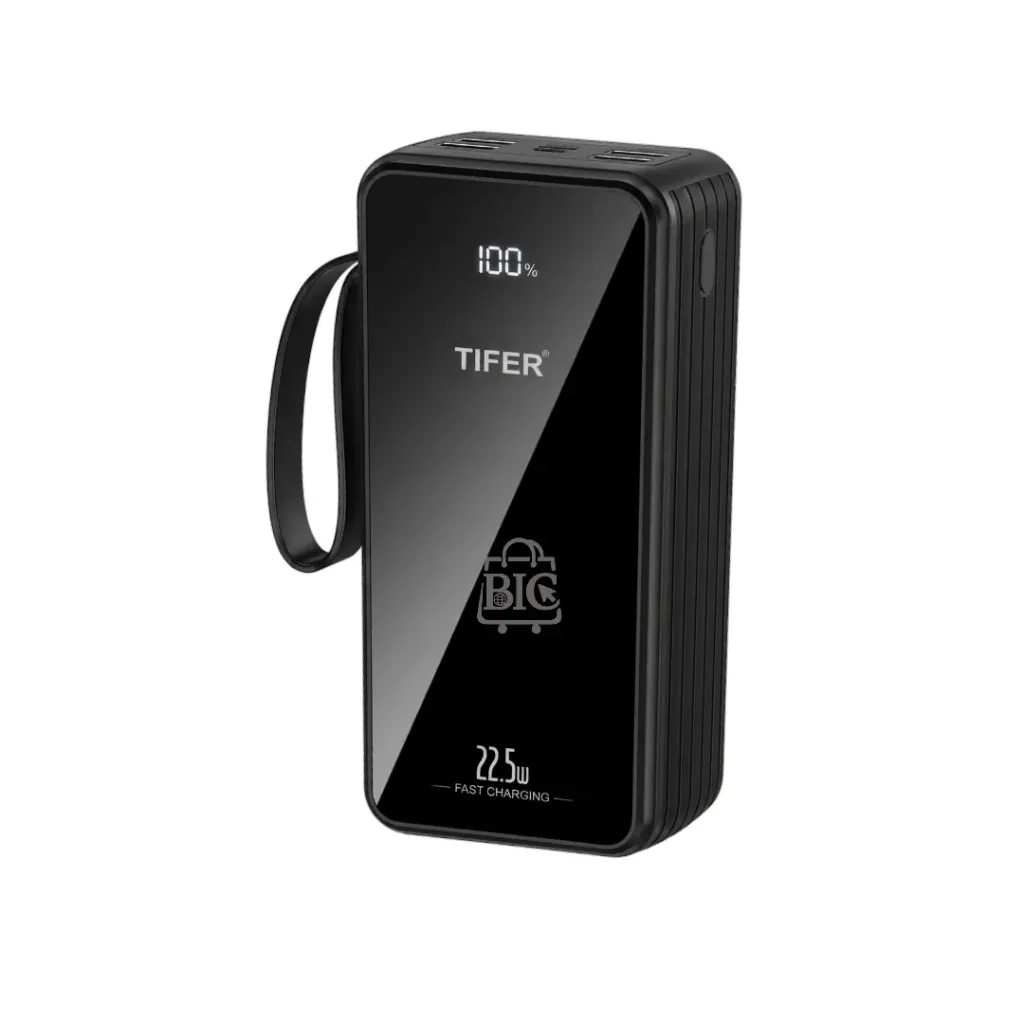 Tifer Power Bank 30000mAH with Built-in Multicable |TI-129
