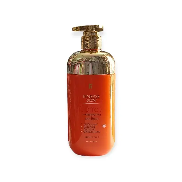 Finesse Glow CARROT Whitening Face & Body Strong Whitening Body Lotion 500ml