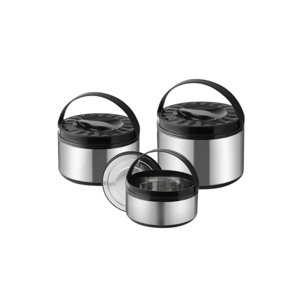 Jumbo Capacity 3pcs Insulated Casserole Food Warmer Hot Pot Food Warmer Set Insulated Casserole Food Storage Container
