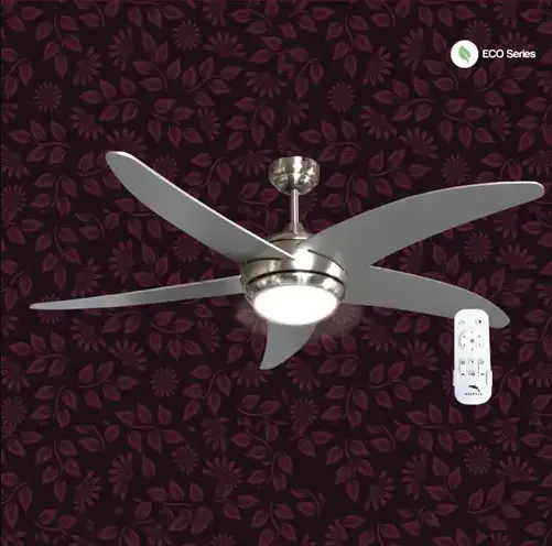 Dolphin 52" Decorative Ceiling Fan with LED and Remote Control: ME-DCF52-5MDC-LR