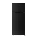 Hisense Refrigerator 205L Double Door, Top Freezer, Black RT1N205NEBN